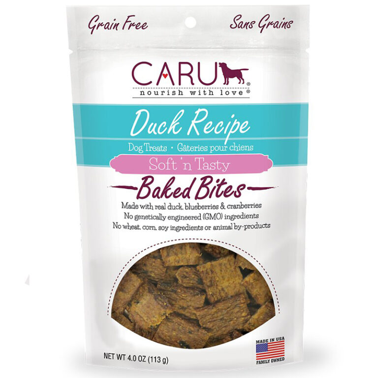 Bánh thưởng cho chó Caru Soft 'n Tasty Baked Bites Duck Recipe Grain-Free