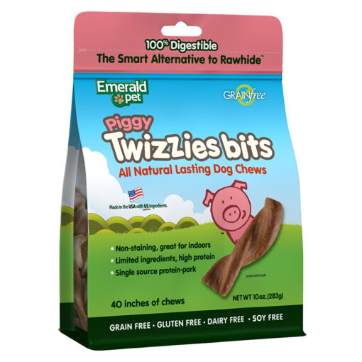Bánh thưởng cho chó Emerald Pet Piggy Twizzies Bits