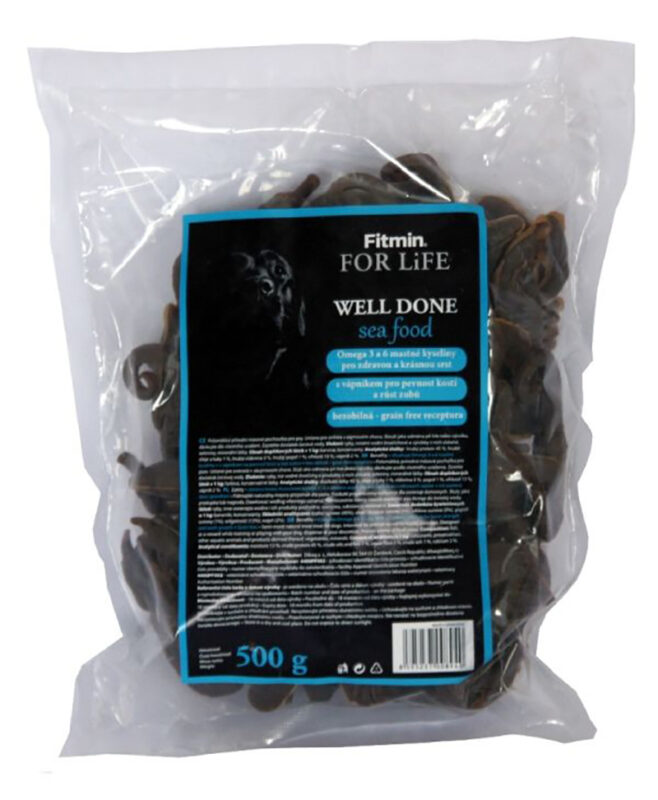 Bánh thưởng cho chó Fitmin For Life Well done Sea food 500g