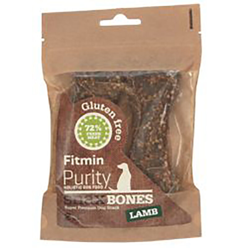 Bánh thưởng cho chó Fitmin Purity Snax Bones Lamb 2ks