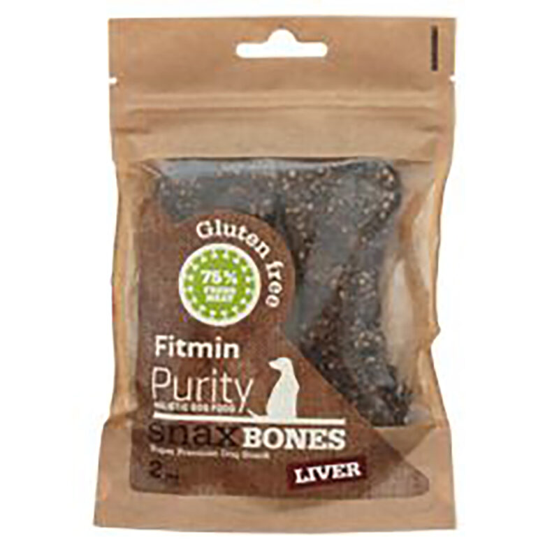 Bánh thưởng cho chó Fitmin Purity Snax Bones Liver 2ks