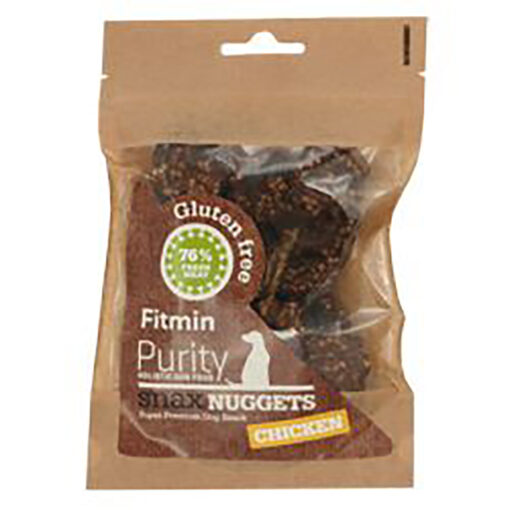 Bánh thưởng cho chó Fitmin Purity Snax Nuggets Chicken 64g