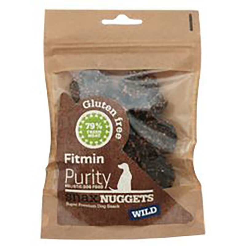 Bánh thưởng cho chó Fitmin Purity Snax Nuggets Wild 64g