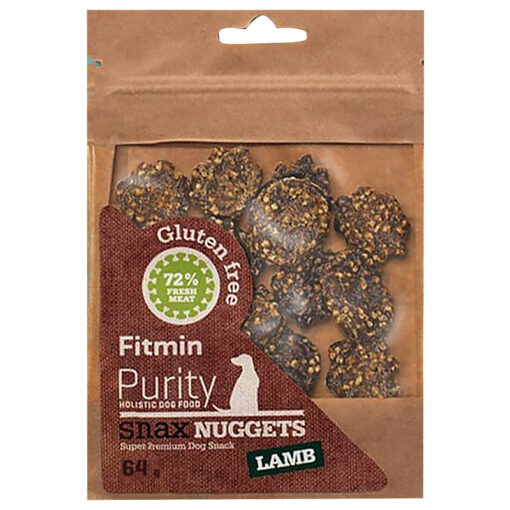 Bánh thưởng cho chó Fitmin Purity Snax Nuggets Lamb