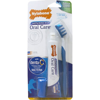 Bộ vệ sinh răng miệng cho chó Nylabone Advanced Oral Care Natural 7 Bộ vệ sinh răng miệng cho chó Nylabone Advanced Oral Care Natural