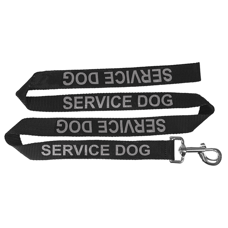Dây dắt đơn cho chó Dogline Reflective Service Dog Black