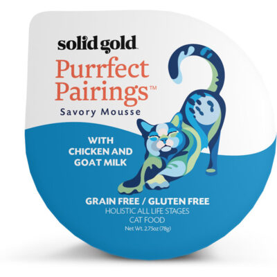 Pate cho mèo Solid Gold Purrfect Pairings Savory Mousse with Chicken & Goat Milk