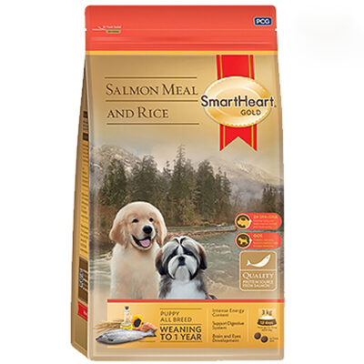 Thức ăn cho chó con SmartHeart Gold® Salmon meal and Rice