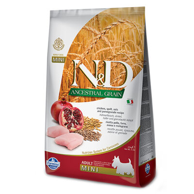 Thức ăn cho chó Farmina N&D Ancestral Grain Chicken & Pomegranate Adult Mini 9 Thức ăn cho chó Farmina N&D Ancestral Grain Chicken & Pomegranate Adult Mini
