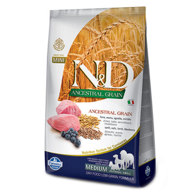 Thức ăn cho chó Farmina N&D Ancestral Grain Lamb & Blueberry Adult Medium
