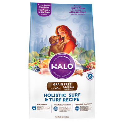 Thức ăn cho chó Halo Holistic Surf & Turf Recipe Grain-Free Adult 11 Thức ăn cho chó Halo Holistic Surf & Turf Recipe Grain-Free Adult