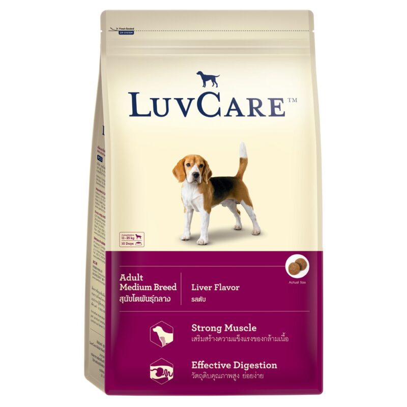 Thức ăn cho chó LuvCare Adult Medium Breed Liver