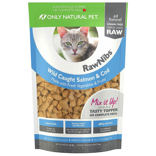 Thức ăn cho mèo Only Natural Pet RawNibs Salmon & Cod
