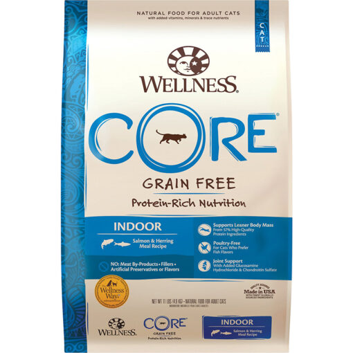 Thức ăn cho mèo Wellness CORE Grain-Free Indoor Salmon & Herring Meal Recipe