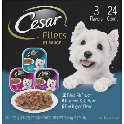 Thức ăn ướt cho chó Cesar Gourmet Filets Multi-Pack 8 Thức ăn ướt cho chó Cesar Gourmet Filets Multi-Pack