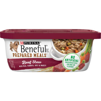 Thức ăn ướt cho chó Purina Beneful Beef Stew with Peas, Carrots, Rice & Barley 9 Thức ăn ướt cho chó Purina Beneful Beef Stew with Peas, Carrots, Rice & Barley