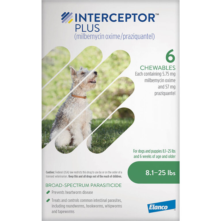 Thuốc tẩy giun cho chó giống nhỏ Interceptor Plus