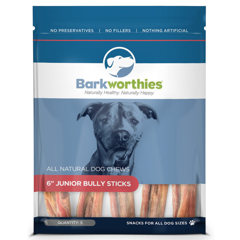Xương gặm cho chó Barkworthies 6" Junior Bully Sticks