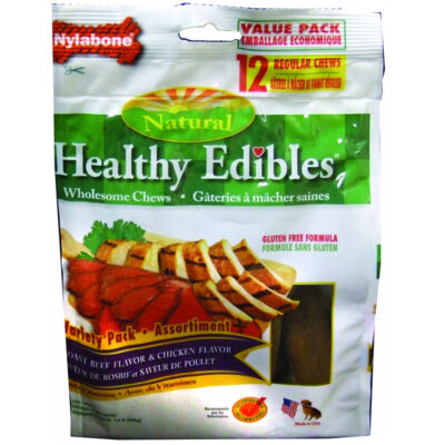 Xương thưởng cho chó Nylabone Healthy Edibles Chicken & Roast Beef