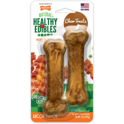 Xương thưởng cho chó Nylabone Healthy Edibles Twin Pack Bacon 12 Xương thưởng cho chó Nylabone Healthy Edibles Twin Pack Bacon