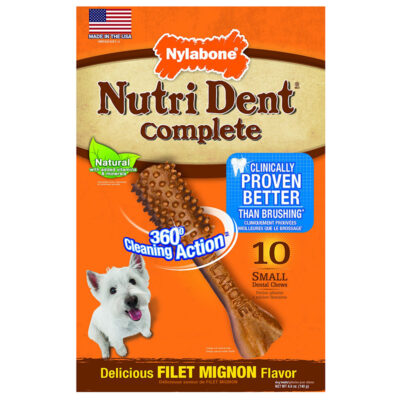 Xương thưởng cho chó Nylabone Nutri Dent Adult Filet Mignon Small 9 Xương thưởng cho chó Nylabone Nutri Dent Adult Filet Mignon Small