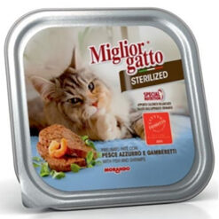 Pate cho mèo Morando Miglior Gatto Sterilized With Fish And Shrimps