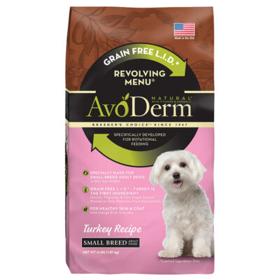 Thức ăn cho chó AvoDerm Natural Revolving Small Breed Turkey Adult
