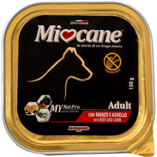 Thức ăn ướt cho chó Morando MioCane Adult With Beef And Lamb