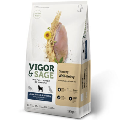 Thức ăn cho chó Vigor & Sage Large Breed Adult Ginseng Well-Being