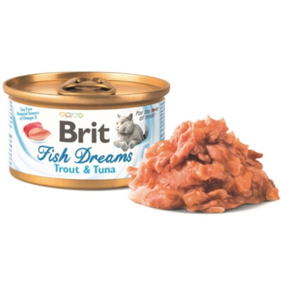 Thức ăn ướt cho mèo Brit Fish Dreams Trout & Tuna 4 Thức ăn ướt cho mèo Brit Fish Dreams Trout & Tuna