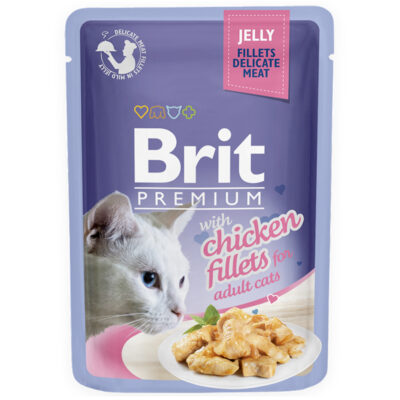 Thức ăn ướt cho mèo Brit Premium Chicken Fillets in Jelly