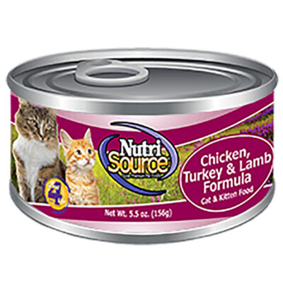 Thức ăn ướt cho mèo Nutri Source Chicken, Turkey & Lamb 10 Thức ăn ướt cho mèo Nutri Source Chicken, Turkey & Lamb