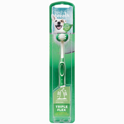 Bàn chải đánh răng cho chó mèo TropiClean Fresh Breath Tripleflex 7 Bàn chải đánh răng cho chó mèo TropiClean Fresh Breath Tripleflex