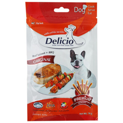 Bánh thưởng cho chó Delicio vị bò nướng và cá hồi 12 Bánh thưởng cho chó Delicio vị bò nướng và cá hồi