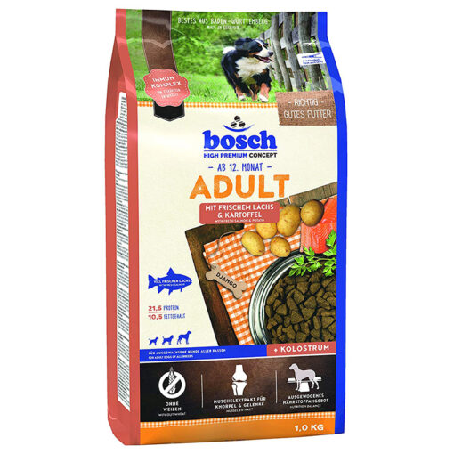 Thức ăn cho chó Bosch HPC Adult mit Lachs & Kartoffel