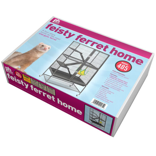 Chuồng cho chồn Prevue Pet Products Feisty Ferret Home, Black Hammertone