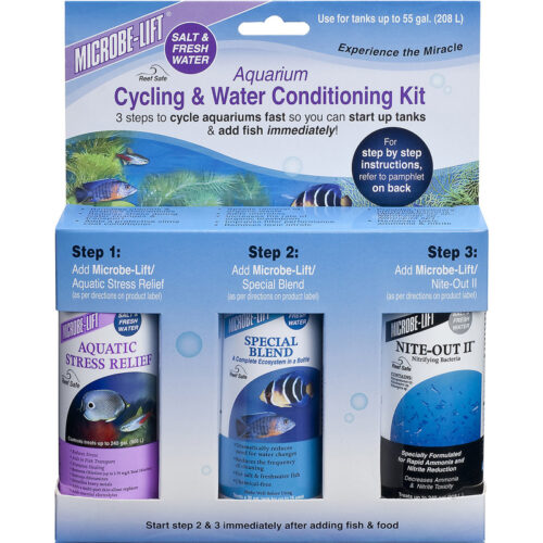 Dung dịch điều hòa nước bể cá Microbe-Lift Aquarium Cycling & Water Conditioning Kit