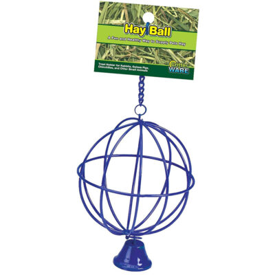 Giá đựng thức ăn cho Thỏ và chuột Ware Hay Ball Small Animal Treat Holder, Color Varies