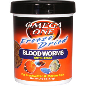 Giun đông lạnh cho cá cảnh Omega One Freeze-Dried Blood Worms Freshwater & Marine