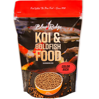 Thức ăn cho cá Koi & cá Vàng giúp màu sắc tuyệt đẹp Blue Ridge Koi & Goldfish Color Rich Formula Koi & Goldfish