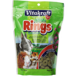 Thức ăn cho thú cảnh nhỏ hỗ trợ hệ tiêu hóa Vitakraft Nibble Rings Crunchy Small Animal