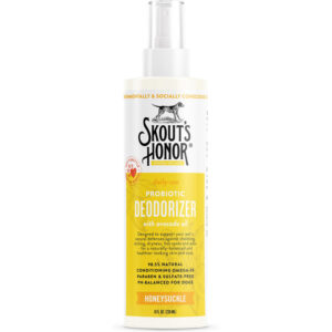 Xịt khử mùi cho chó Skout's Honor Probiotic Honeysuckle Daily Use Pet Deodorizer