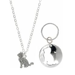 Dây chuyền bạc Pet Friends Pave Cat Pendant with Matching Charm, Silver