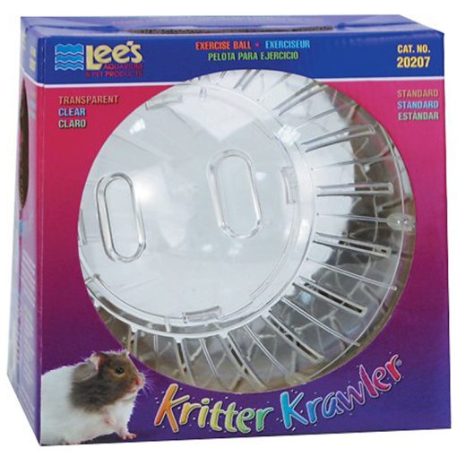 Đồ chơi cho chuột Hamster Lee's Aquarium & Pets Kritter Krawler Small Animal Exercise Ball, Clear