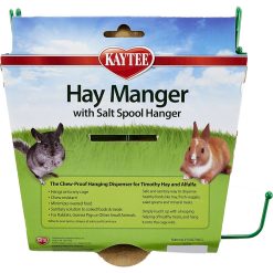 Khay đựng thức ăn cho thỏ và chuột Kaytee Hay Manger & Salt Spool Hanger Small Pet Feeder