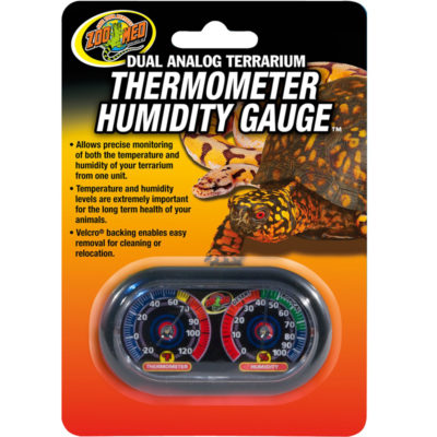 Nhiệt kế kiểm soát độ ẩm cho chuồng bò sát Zoo Med Dual Analog Thermometer and Humidity Gauge 10 Nhiệt kế kiểm soát độ ẩm cho chuồng bò sát Zoo Med Dual Analog Thermometer and Humidity Gauge