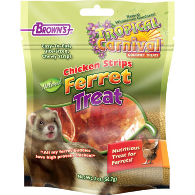 Thức ăn cho chồn Ferret Brown's Tropical Carnival Chicken Strips Ferret Treats 4 Thức ăn cho chồn Ferret Brown's Tropical Carnival Chicken Strips Ferret Treats