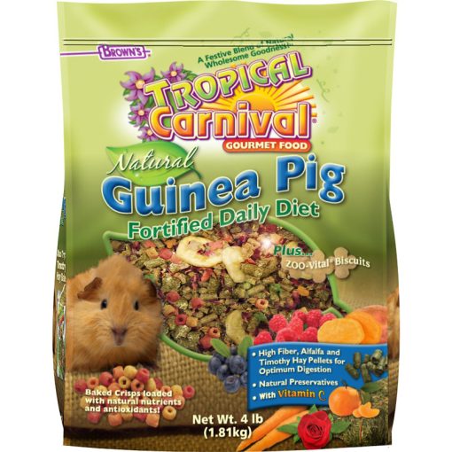 Thức ăn cho chuột Lang Brown's Tropical Carnival Natural Biscuits Guinea Pig Food
