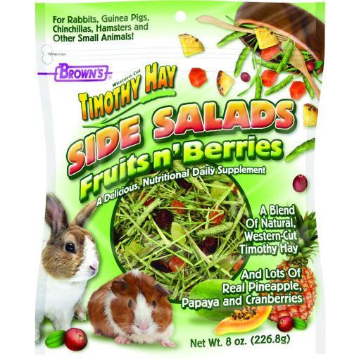 Thức ăn cho thỏ Brown's Brown's Timothy Hay Side Salads Fruits n' Berries Rabbit Food
