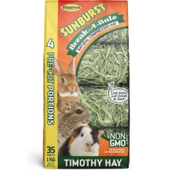 Thức ăn cho thỏ và chuột Higgins Sunburst Break-A-Bale Timothy Hay